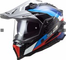 LS2 Endurohjelm MX701 Explorer Carbon Frontier Svart/Blå thumbnail