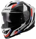 LS2 MC-Hjelm FF818 Storm III Sporty Hvit Blå Rød thumbnail