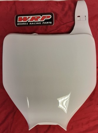 KAWASAKI NUMBER PLATE WHITE