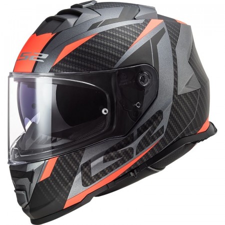 LS2 STORM RACER SVART/ORANSJE