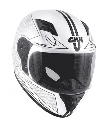 GIVI BARNEHJELM HVIT/GRÅ