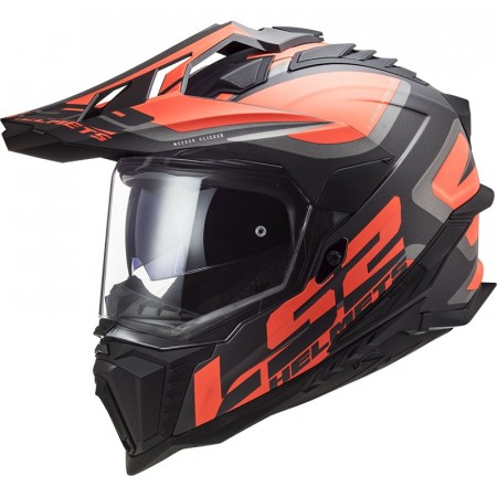 LS2 EXPLORER MATT SVART/ORANSJE