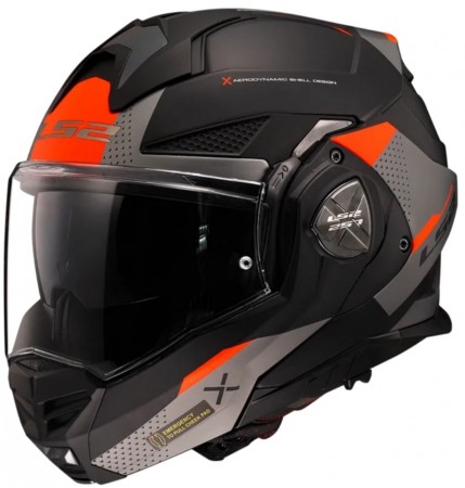 LS2  FF901 Advant X Oblivion Matt Svart/Rød