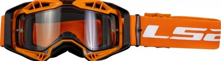 LS2 Aura Crossbriller Hi-Vis Oransje Ramme/ Klart Glass
