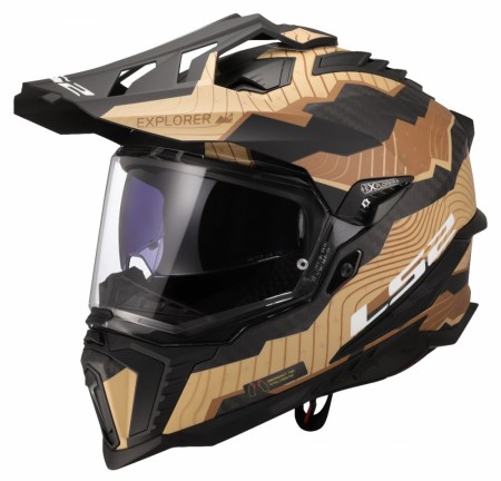 LS2 MX701 Explorer Trick Carbon Brun/Sand