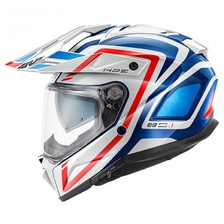 GIVI ENDURO HJELM 80.1  hvit/blå/rød