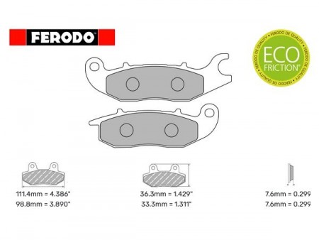 FERODO  REMSEKLOSSER  FDB2169EF